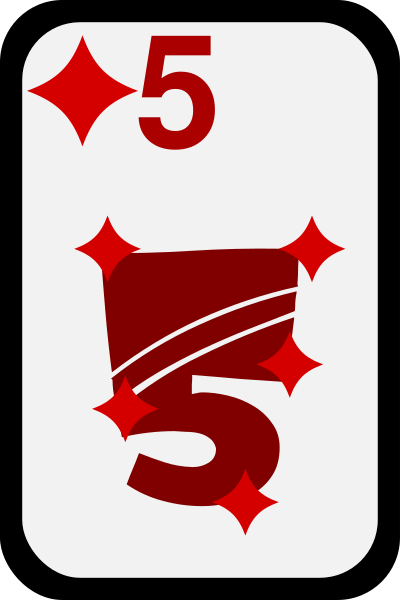 Five of Diamonds clipart