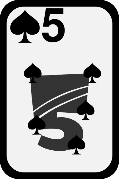 Five of Spades clipart