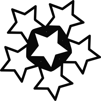 Five-star clipart