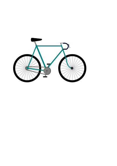 Fixed Gear Bicycle clipart
