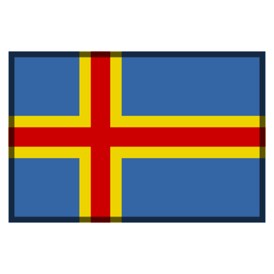 Flag aland islands clipart