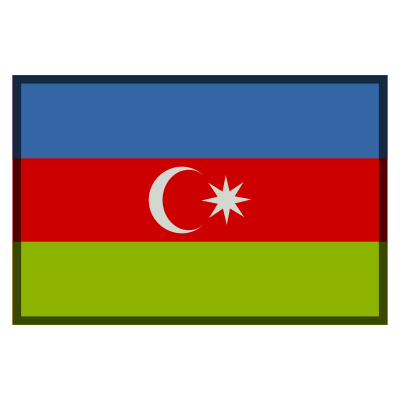 Flag azerbaijan clipart