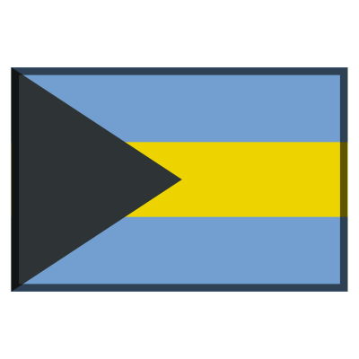 Flag bahamas clipart