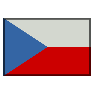 Flag czech clipart