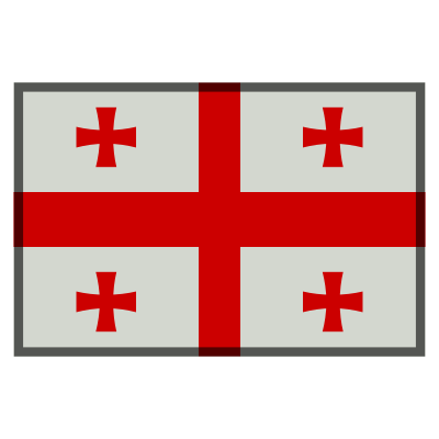 Flag georgia clipart