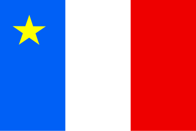 Flag of acadia canada clipart