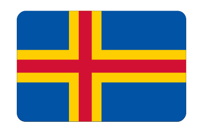 Flag of Aland (bevelled) clipart
