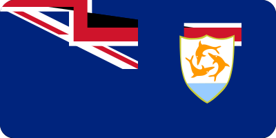 Flag of Anguilla (bevelled) clipart
