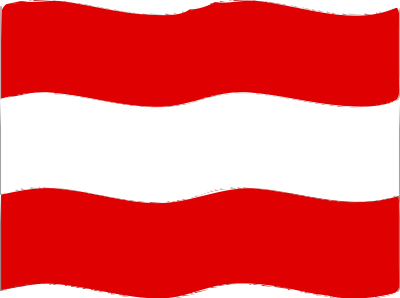 Flag of Austria wave clipart
