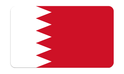 Flag of Bahrain (bevelled) clipart