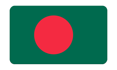 Flag of Bangladesh (bevelled) clipart