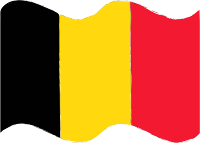 Flag of Belguim wave clipart