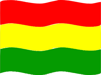 Flag of Bolivia wave clipart