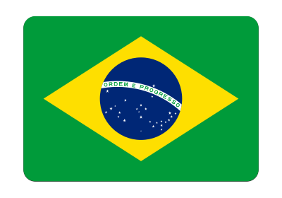 Flag of Brazil (bevelled) clipart