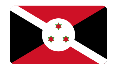 Flag of Burundi (bevelled) clipart