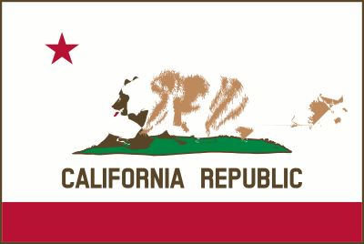 Flag of California (thick border) clipart