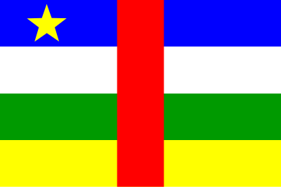 Flag of Central African Republic clipart