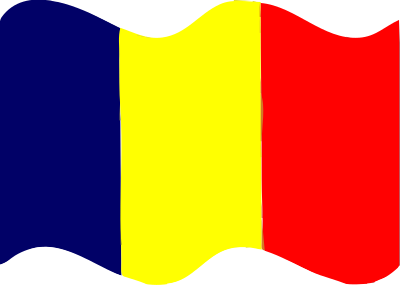 Flag of Chad wave clipart