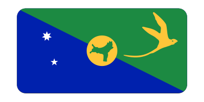Flag of Christmas Island (bevelled) clipart