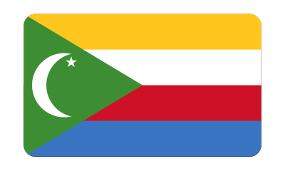 Flag of Comoros (bevelled) clipart