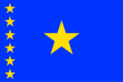 Flag of Congo Kinshasa clipart