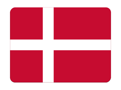 Flag of Denmark (bevelled) clipart
