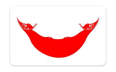 Flag of Easter Island (bevelled) clipart