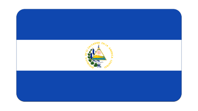 Flag of El Salvador (bevelled) clipart