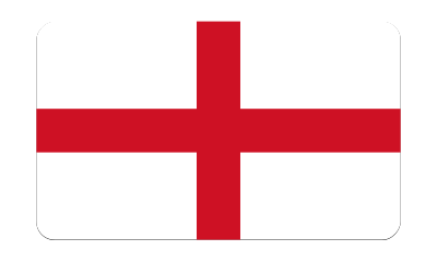 Flag of England (bevelled) clipart