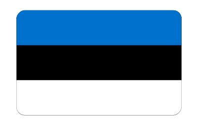 Flag of Estonia (bevelled) clipart
