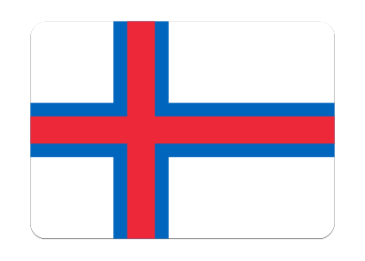 Flag of Faroe Islands (bevelled) clipart