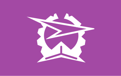 Flag of former Fujisaki, Aomori clipart