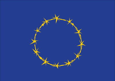 Flag of Fort Europe, EU clipart