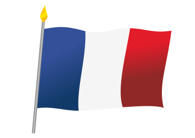 Flag of France clipart