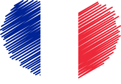 Flag of France heart clipart