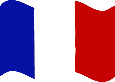 Flag of France wave clipart