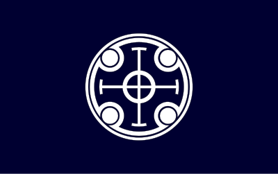 Flag of Furen, Hokkaido clipart