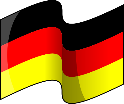 Flag of Germany (waving) clipart