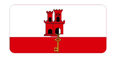 Flag of Gibraltar (bevelled) clipart