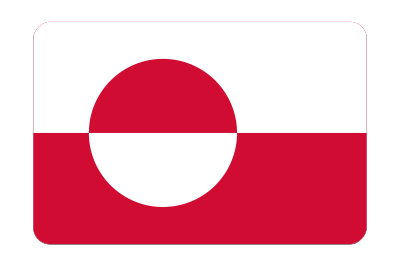 Flag of Greenland (bevelled) clipart