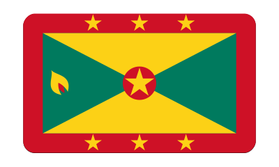 Flag of Grenada (bevelled) clipart