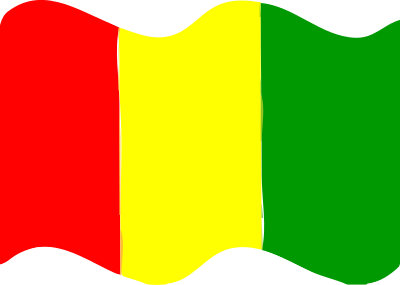 Flag of Guinea wave clipart