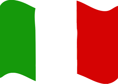 Flag of Italy wave clipart