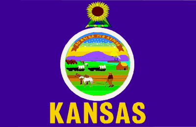 Flag of Kansas clipart