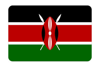 Flag of Kenya (bevelled) clipart