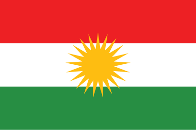 Flag of Kurdistan clipart