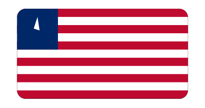 Flag of Liberia (bevelled) clipart