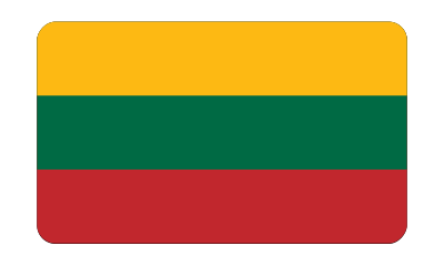 Flag of Lithuania (bevelled) clipart