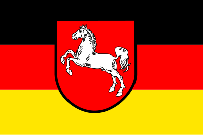 Flag of Lower Saxony clipart