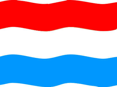 Flag of Luxemburg wave clipart